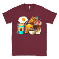 Burgundy Breakfast Coffee Cups Classic Tee - Artiststas