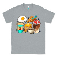 Heather Grey Breakfast Coffee Cups Classic Tee - Artiststas