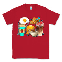 Red Breakfast Coffee Cups Classic Tee - Artiststas