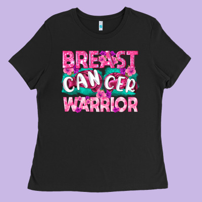 Breast Cancer Warrior Ladies Tee Designed By Texasbilliewilder