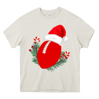 Cream Christmas Football Heavy Core Tee - Bettercallsaul