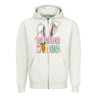 Oatmeal Heather easter vibes Zipper Hoodie - Artiststas