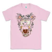 Bubblegum Pink Werewolf Face Lycan Gothic Horror Occult Scary Halloween Classic Tee - longCreatives