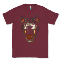Burgundy Werewolf Face Lycan Gothic Horror Occult Scary Halloween Classic Tee - longCreatives