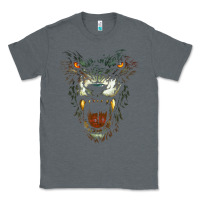 Charcoal Heather Werewolf Face Lycan Gothic Horror Occult Scary Halloween Classic Tee - longCreatives