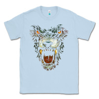 Dusty Blue Werewolf Face Lycan Gothic Horror Occult Scary Halloween Classic Tee - longCreatives