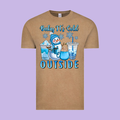 Baby It's Cold Outside Vintage Tee Designed By Cowgirlartshop