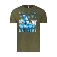 Vintage Olive baby it's cold outside Vintage Tee - CowGirlArtShop
