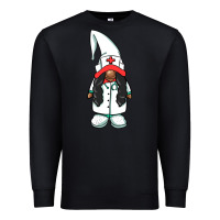 Black african american nurse gnome Premium Sweatshirt - BarkalooDesign