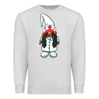 Dove Grey african american nurse gnome Premium Sweatshirt - BarkalooDesign