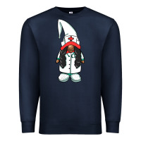 Navy african american nurse gnome Premium Sweatshirt - BarkalooDesign