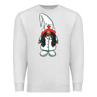 Oatmeal Heather african american nurse gnome Premium Sweatshirt - BarkalooDesign