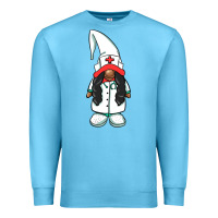 Ocean Blue african american nurse gnome Premium Sweatshirt - BarkalooDesign