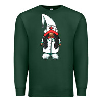 Sports Green african american nurse gnome Premium Sweatshirt - BarkalooDesign