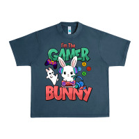 Midnight Navy I'm the game Bunny Easter day Urban Heavy Tee - HowdyJamesFarm