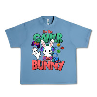 Pebble Blue I'm the game Bunny Easter day Urban Heavy Tee - HowdyJamesFarm