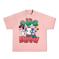 Salmon I'm the game Bunny Easter day Urban Heavy Tee - HowdyJamesFarm