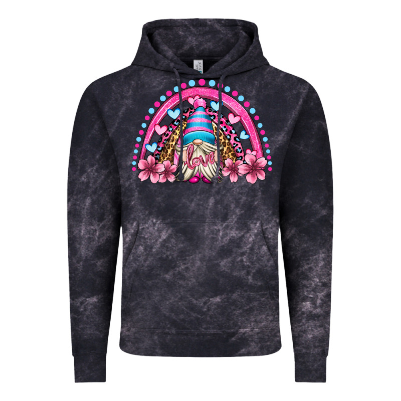 Valentine's Day Rainbow Gnome Olivia Vintage Hoodie by OliviaCreatesArt | Teevron
