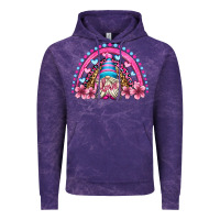 Cloud Purple valentine's day rainbow gnome olivia Vintage Hoodie - OliviaCreatesArt