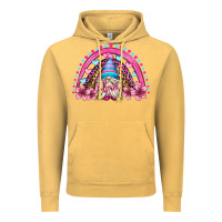Vintage Mustard valentine's day rainbow gnome olivia Vintage Hoodie - OliviaCreatesArt