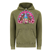 Vintage Olive valentine's day rainbow gnome olivia Vintage Hoodie - OliviaCreatesArt