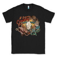 Black Cowboy wild and free western Classic Tee - HowdyJamesFarm