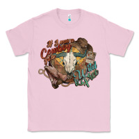 Bubblegum Pink Cowboy wild and free western Classic Tee - HowdyJamesFarm