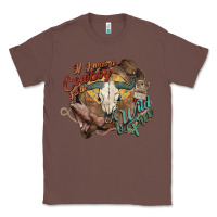 Chestnut Cowboy wild and free western Classic Tee - HowdyJamesFarm