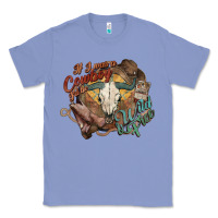 Colony Blue Cowboy wild and free western Classic Tee - HowdyJamesFarm