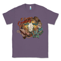 Lavender Cowboy wild and free western Classic Tee - HowdyJamesFarm