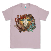Lilac Cowboy wild and free western Classic Tee - HowdyJamesFarm