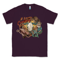 Plum Cowboy wild and free western Classic Tee - HowdyJamesFarm