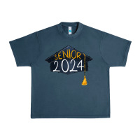 Midnight Navy senior 2024 graduation Urban Heavy Tee - RanaPortraitStore
