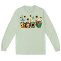 Matcha yellowstone coffee cups Long Sleeve Tee - OliviaCreatesArt