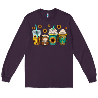 Plum yellowstone coffee cups Long Sleeve Tee - OliviaCreatesArt