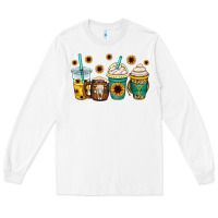 White yellowstone coffee cups Long Sleeve Tee - OliviaCreatesArt