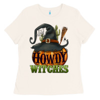 Bone Howdy witches Ladies Tee - NancyCooperArtShop