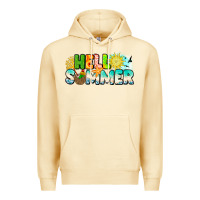 Pina Colada Hello Summer Premium Hoodie - CowhideDigitalArt