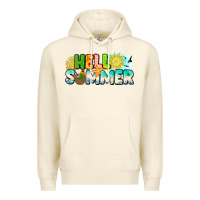 Sandshell Hello Summer Premium Hoodie - CowhideDigitalArt