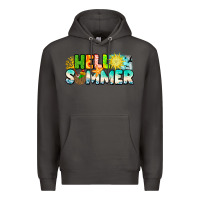 Smoke Hello Summer Premium Hoodie - CowhideDigitalArt