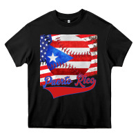 Black Puerto Rico Baseball Heavy Core Tee - Bettercallsaul