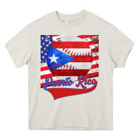 Cream Puerto Rico Baseball Heavy Core Tee - Bettercallsaul