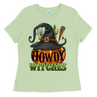 Matcha Howdy witches Ladies Tee - NancyCooperArtShop