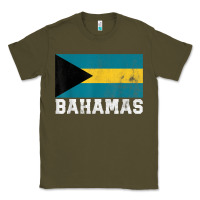 Army Green Bahamas Flag Country Men Women Kids Christmas Gift Family Classic Tee - longCreatives