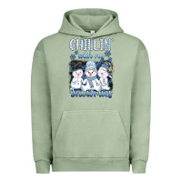Pigment Oil Green chillin  with my sowmies Urban Hoodie - AdoDesignShop