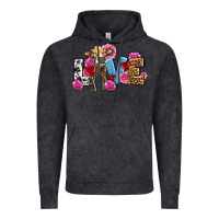 Vintage Black love with cow olivia Vintage Hoodie - OliviaCreatesArt
