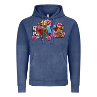 Vintage Denim love with cow olivia Vintage Hoodie - OliviaCreatesArt