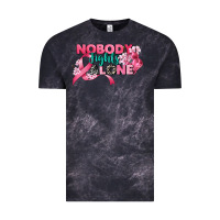Cloud Black nobody fights alone cancer awareness Vintage Tee - CowGirlArtShop
