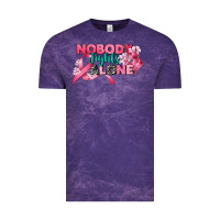 Cloud Purple nobody fights alone cancer awareness Vintage Tee - CowGirlArtShop