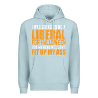 Blue Mist i was going to be a liberal for halloween but my head Premium Hoodie - longCreatives